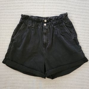 Dynamite Paper Bag HW Denim Shorts